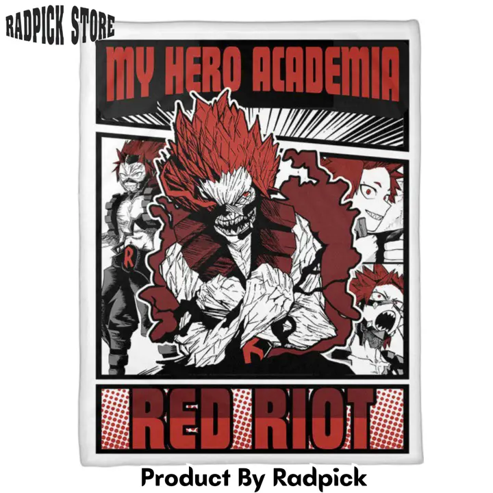 Red riot eijiro kirishima blanket custom anime  rp0154680